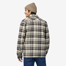Carica l'immagine nel visualizzatore di Gallery, Patagonia Men's Insulated Organic Cotton Midweight Fjord Flannel Shirt Ice Caps: Smolder Blue