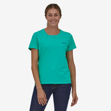 Carica l'immagine nel visualizzatore di Gallery, Patagonia Women's P-6 Mission Organic T-Shirt donna Verde Fresh Teal