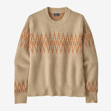 Carica l'immagine nel visualizzatore di Gallery, Patagonia maglia in lana Women's Recycled Wool-Blend Crewneck Sweater Natural