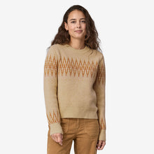 Carica l'immagine nel visualizzatore di Gallery, Patagonia maglia in lana Women's Recycled Wool-Blend Crewneck Sweater Natural
