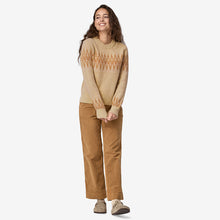Carica l'immagine nel visualizzatore di Gallery, Patagonia maglia in lana Women's Recycled Wool-Blend Crewneck Sweater Natural