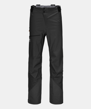 Carica l'immagine nel visualizzatore di Gallery, ORTOVOX 3L ORTLER PANTS Uomo Pantaloni hardshell robusti, antivento e impermeabili black raven