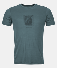Carica l'immagine nel visualizzatore di Gallery, ORTOVOX 120 COOL TEC MTN CUT TS Uomo T-SHIRTS MERINO Colore dark arctic grey