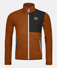 Carica l'immagine nel visualizzatore di Gallery, ORTOVOX FLEECE JACKET fleece uomo in poliestere riciclato e merino bristle brown