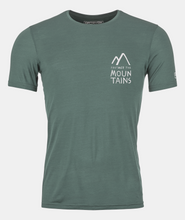 Carica l'immagine nel visualizzatore di Gallery, ORTOVOX 120 COOL TEC MTN DUO TS Uomo T-SHIRTS MERINO Colore arctic grey