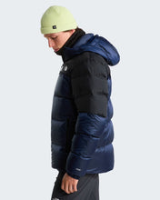Carica l'immagine nel visualizzatore di Gallery, THE NORTH FACE Giacca in piumino Diablo 2.0 con cappuccio da uomo art. NF0A8992 col. Estate Blue Black Heather-TNF Black-Recycled Downlack Heather-TNF Black-Recycled Down (Copia)