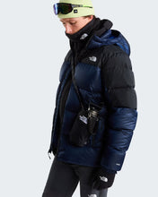 Carica l'immagine nel visualizzatore di Gallery, THE NORTH FACE Giacca in piumino Diablo 2.0 con cappuccio da uomo art. NF0A8992 col. Estate Blue Black Heather-TNF Black-Recycled Downlack Heather-TNF Black-Recycled Down (Copia)