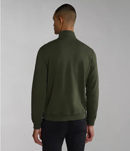 Carica l'immagine nel visualizzatore di Gallery, Napapijri Felpa Uomo Con Cerniera e senza cappuccio Balis Verde Militare