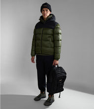 Carica l'immagine nel visualizzatore di Gallery, Napapijri Giacca Piumino Uomo A-Hornelen concappuccio Black Green