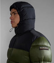Carica l'immagine nel visualizzatore di Gallery, Napapijri Giacca Piumino Uomo A-Hornelen concappuccio Black Green