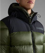Carica l'immagine nel visualizzatore di Gallery, Napapijri Giacca Piumino Uomo A-Hornelen concappuccio Black Green