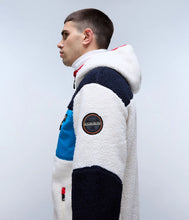 Carica l'immagine nel visualizzatore di Gallery, NAPAPPIJRI Felpa in Pile con Cappuccio e Zip mod. Yupik NA4GNS col. BEIGE DIMITY