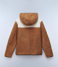 Carica l'immagine nel visualizzatore di Gallery, NAPAPIJRI Felpa in Pile con Cappuccio e Zip mod. YUPIK OG H W cod. NP0A4I54MH2 col. CB MH2