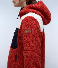 Carica l'immagine nel visualizzatore di Gallery, NAPAPIJRI Felpa in Pile con Cappuccio e Zip mod. YUPIK OG H W cod. NP0A4I54MH2 col. CB MM4