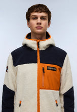 Carica l'immagine nel visualizzatore di Gallery, NAPAPIJRI Felpa in Pile con Cappuccio e Zip mod. YUPIK FZH 3 col. CB MM9