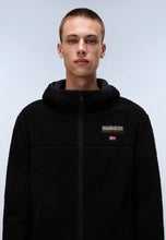Carica l'immagine nel visualizzatore di Gallery, NAPAPIJRI Felpa in Pile con Cappuccio e Zip mod. T-TYNIK FZH art. NP0A4IA80411 col. BLACK