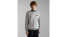 Carica l'immagine nel visualizzatore di Gallery, Napapijri Felpa uomo Girocollo B-Iaato C - Hoodie Grigio Melange Medio