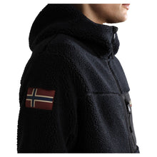 Carica l'immagine nel visualizzatore di Gallery, Napapijri Pile orsetto uomo con Cerniera Yupik 3 Black