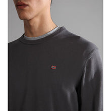 Carica l'immagine nel visualizzatore di Gallery, Napapijri Maglione in cotone girocollo Uomo Droz 4 Dark Grey
