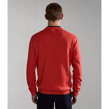 Carica l'immagine nel visualizzatore di Gallery, Napapijri Maglione in cotone girocollo Uomo Droz 4 Red Rusty