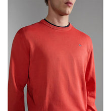 Carica l'immagine nel visualizzatore di Gallery, Napapijri Maglione in cotone girocollo Uomo Droz 4 Red Rusty