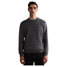 Carica l'immagine nel visualizzatore di Gallery, Napapijri Maglione in cotone girocollo Uomo Droz 4 Dark Grey