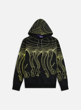 Carica l'immagine nel visualizzatore di Gallery, Octopus Flowing Hoodie Sweatshirts Felpa Cappuccio unisex Black