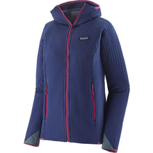 Carica l'immagine nel visualizzatore di Gallery, Patagonia Women's R2® TechFace Hoody Fleece Antivento sound blue
