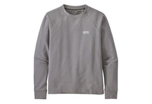 Carica l'immagine nel visualizzatore di Gallery, Patagonia Women's Pastel P-6 Label Organic Cotton Crew Sweatshirt Felpa Donna Girocollo Salt Grey Grigio