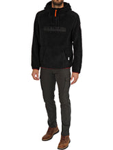 Carica l'immagine nel visualizzatore di Gallery, Napapijri Teide Hood Felpa Con Cappuccio Uomo Black