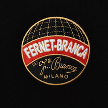 Carica l'immagine nel visualizzatore di Gallery, IUTER X FERNET BRANCA - COIN HOODIE - Embroidered BLACK Felpa uomo con cappuccio Nera - Limited Edition
