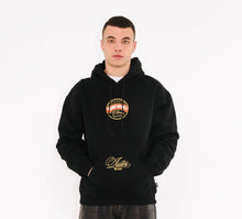 Carica l'immagine nel visualizzatore di Gallery, IUTER X FERNET BRANCA - COIN HOODIE - Embroidered BLACK Felpa uomo con cappuccio Nera - Limited Edition