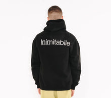 Carica l'immagine nel visualizzatore di Gallery, IUTER X FERNET BRANCA - INIMITABILE HOODIE - Screen Print BLACK Felpa uomo con cappuccio Nera - Limited Edition