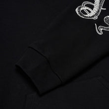 Carica l'immagine nel visualizzatore di Gallery, OCTOPUS LOGO HOODIE - SCREEN PRINT BLACK - Felpa uomo con cappuccio Nera