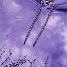 Carica l'immagine nel visualizzatore di Gallery, OCTOPUS FREAK HOODIE HOODIE - TIE DYE PURPLE Felpa uomo con cappuccio tinta a mano