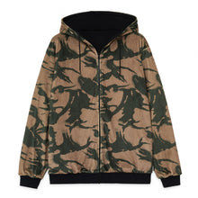 Carica l'immagine nel visualizzatore di Gallery, IUTER felpa reversibile Teddybear Camo Double SZ Fur Zip Hoodie black Nera