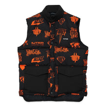Carica l'immagine nel visualizzatore di Gallery, IUTER HORNS ALLOVER PUFF VEST Jacket - Piumino smanicato Gilet BLACK