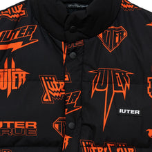 Carica l'immagine nel visualizzatore di Gallery, IUTER HORNS ALLOVER PUFF VEST Jacket - Piumino smanicato Gilet BLACK