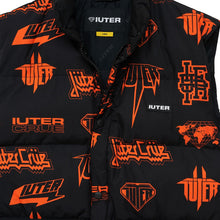 Carica l'immagine nel visualizzatore di Gallery, IUTER HORNS ALLOVER PUFF VEST Jacket - Piumino smanicato Gilet BLACK