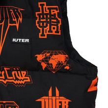Carica l'immagine nel visualizzatore di Gallery, IUTER HORNS ALLOVER PUFF VEST Jacket - Piumino smanicato Gilet BLACK