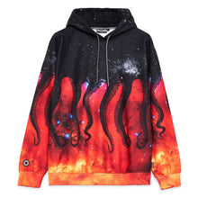 Carica l'immagine nel visualizzatore di Gallery, OCTOPUS GALAXY HOODIE Felpa con cappuccio - NERO