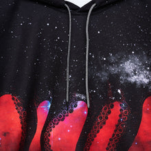 Carica l'immagine nel visualizzatore di Gallery, OCTOPUS GALAXY HOODIE Felpa con cappuccio - NERO