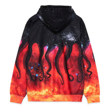Carica l'immagine nel visualizzatore di Gallery, OCTOPUS GALAXY HOODIE Felpa con cappuccio - NERO