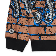 Carica l'immagine nel visualizzatore di Gallery, OCTOPUS BRICKS HOODIE FELPA CON CAPPUCCIO - BLACK