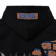 Carica l'immagine nel visualizzatore di Gallery, OCTOPUS BRICKS HOODIE FELPA CON CAPPUCCIO - BLACK