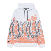 Carica l'immagine nel visualizzatore di Gallery, OCTOPUS BRICKS HOODIE FELPA UOMO CON CAPPUCCIO - BIANCO