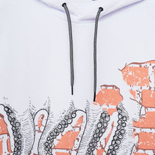 Carica l'immagine nel visualizzatore di Gallery, OCTOPUS BRICKS HOODIE FELPA UOMO CON CAPPUCCIO - BIANCO