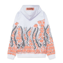 Carica l'immagine nel visualizzatore di Gallery, OCTOPUS BRICKS HOODIE FELPA UOMO CON CAPPUCCIO - BIANCO