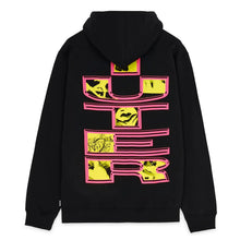 Carica l'immagine nel visualizzatore di Gallery, IUTER FRAME HOODIE Felpa Cappuccio Screen Printed BLACK Nero