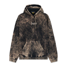 Carica l'immagine nel visualizzatore di Gallery, IUTER STILL HERE HOODIE Felpa Cappuccio Marble Wash + Screen Printed BLACK